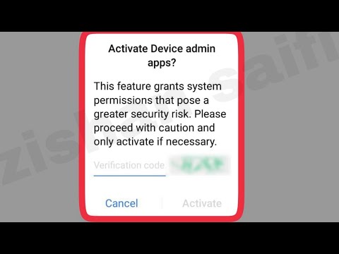 Fix Activate Device Admin Apps Verification Code CAPTCHA Problem Solve in Android