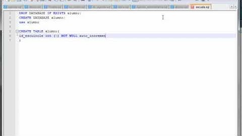 Crear una Base de Datos por script y ejecución desde la consola MySql