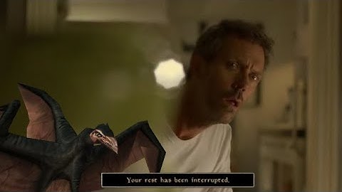 Trying to sleep outdoors in Morrowind