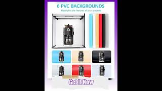 HRIDZ 60cm Portable Photo Studio LED Light Tent Bar Cube Soft Box Room screenshot 5