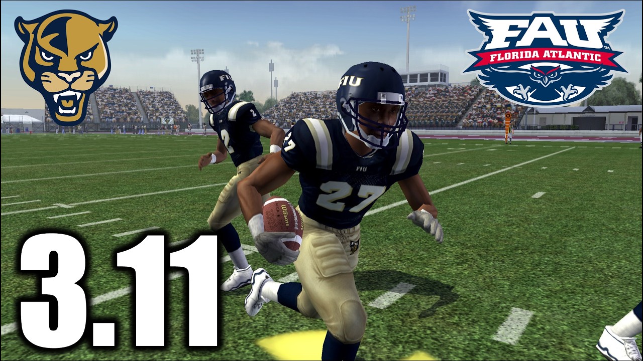 FIU vs Florida Atlantic | NCAA Football 06 FIU Golden Panthers Dynasty | S3:E11