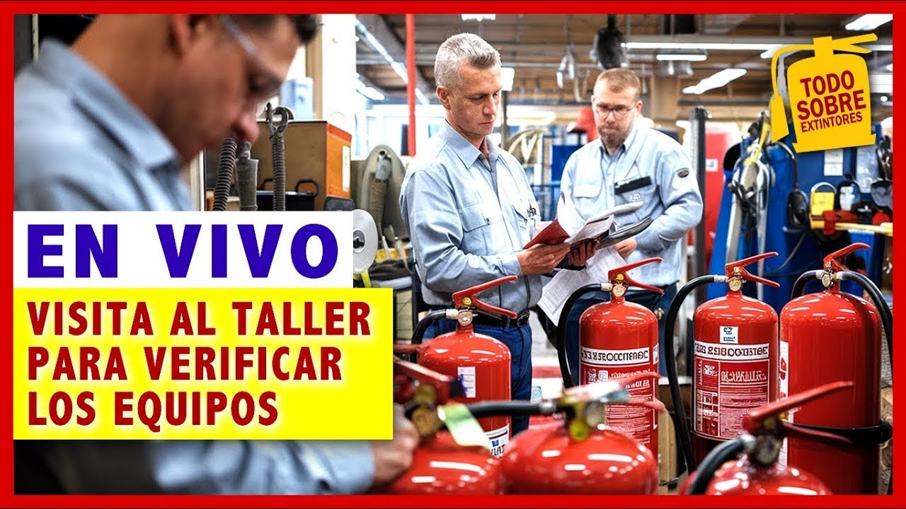 Máquinas y equipos requeridos en el TALLER DE RECARGA DE EXTINTORES 🧯