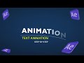 Smooth Text Animation in After Effects | motion graphics tutorial | after effect tutorial