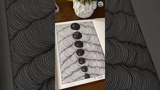 #easy  #zentangleart #tutorial  #for  #beginners #like #youtubeshorts #support #art #stessrelief
