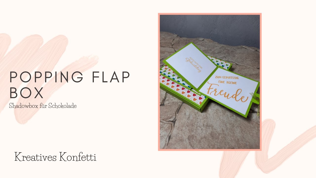 Popping Flap Box - Shadowbox für Schokolade
