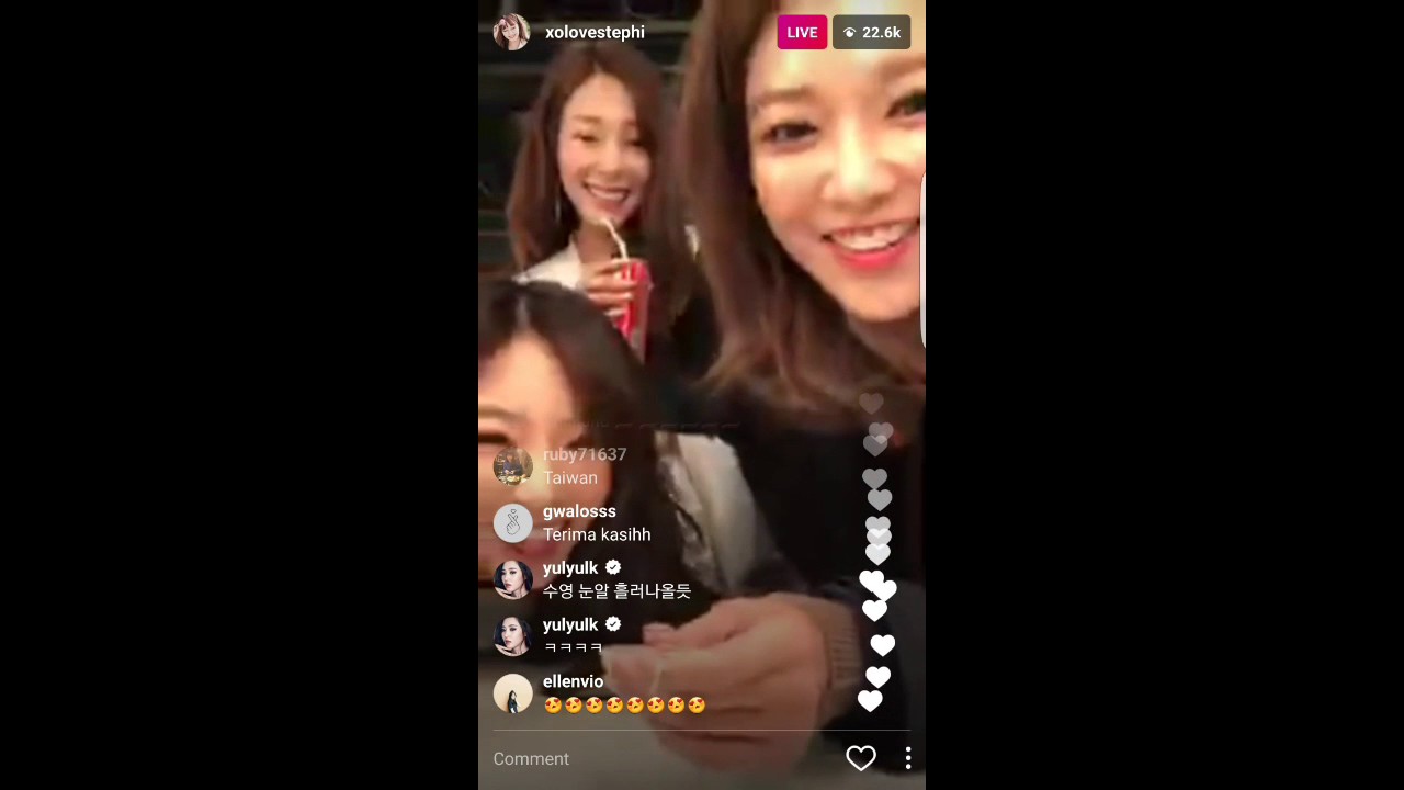 Eng Subs 1707 Snsd Ig Live 2nd Live Yuri Spamming Comments Youtube