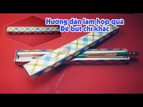 Hướng dẫn làm hộp đựng bút chì khắc siêu đẹp |TranVuPencil | Foci