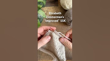 Improve your SSK (slip slip knit) with Zimmermann’s method for a neater decrease! 🧶 #knitting