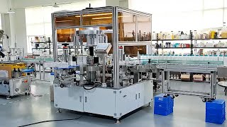 Celebrity rotary non-dry sticker labeling machine high speed labels applicator for round bottles Profile