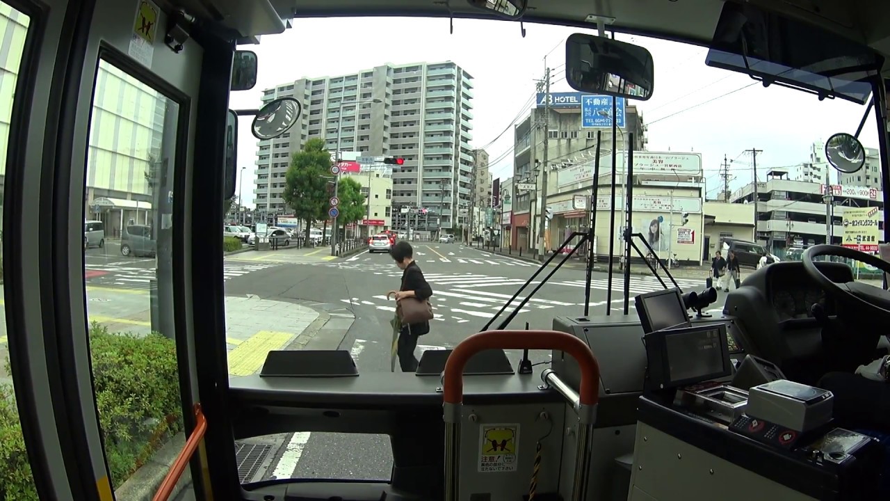 【前面展望】 名鉄一宮駅～江南駅【名鉄バス 古知野線】