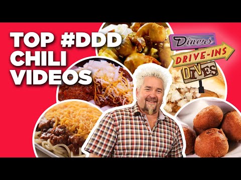 Top #DDD Chili Videos with Guy Fieri | Diners, Drive-Ins and Dives | Food Network