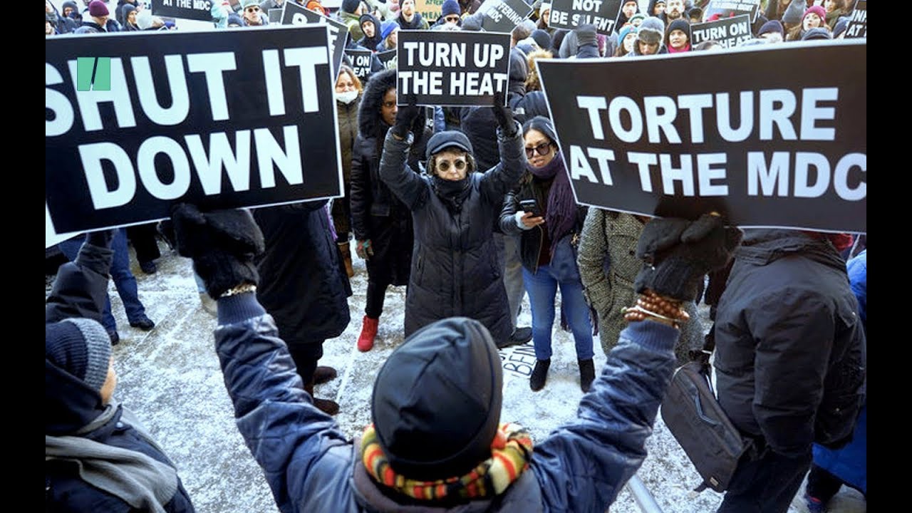 newspaper mockup Freezing New York Jail Gets Heat Back On