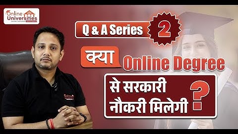 Will an Online Degree Get You a Government Job? | 100% Valid! ✅ | UGC-DEB Latest Update