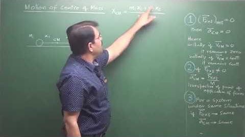 Motion of centre of mass (Theory & Problems) -Vivek Phalke PHYSICS