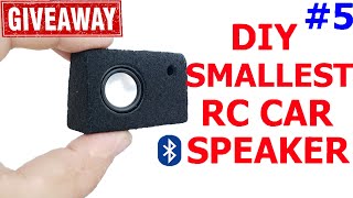 DIY The Smallest RC Car Bluetooth Subwoofer v.5 |RC Car SUB|GIVEAWAY