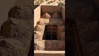 Hidden Luxury Bunker in the Desert 😱 #shorts