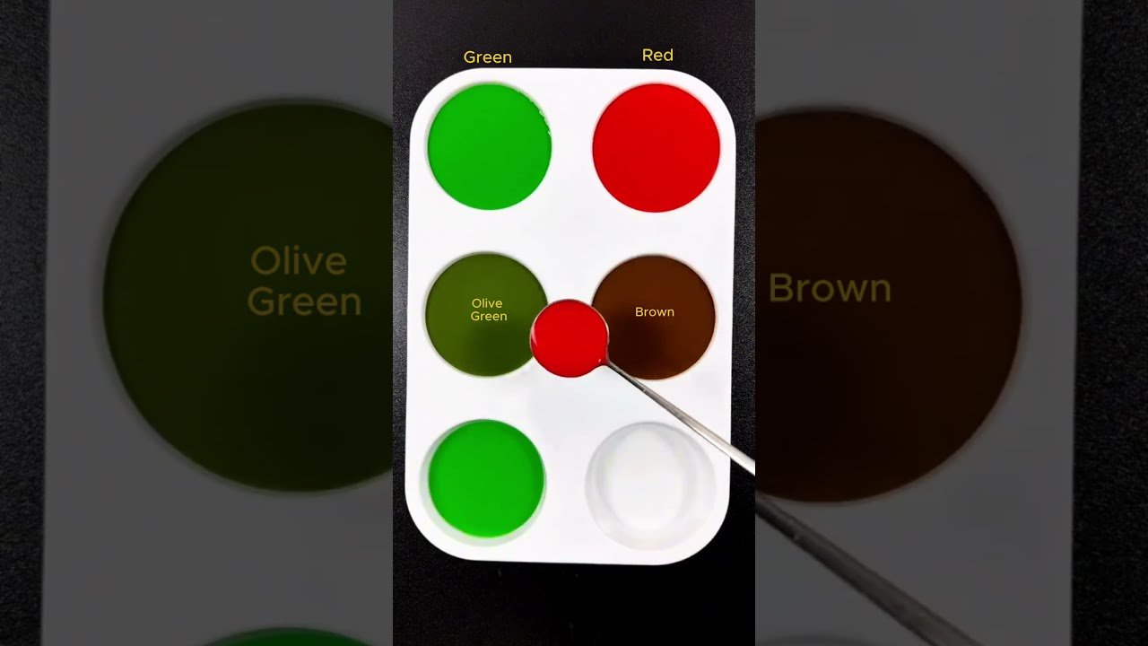 Create 4 Colors From 2 Green Red Mix Asmr