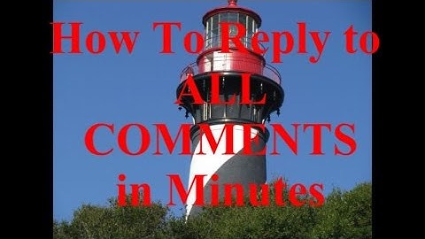 How to Reply to ALL Comments on your Videos in Minutes