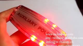 JD 03 led AUXILIARY POLICE shoulder light red blue color with battery rechargeable