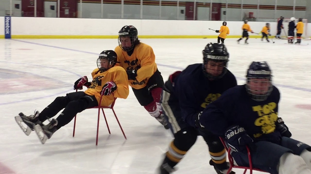 Top Gun Hockey School Chair Race Number 2 YouTube