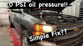 2013 Chevy Silverado 1500 oil pressure issues