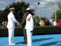 Kyle Finleon first salute Navy OCS