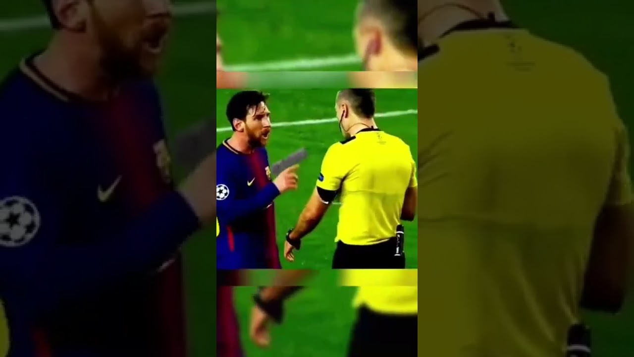 🐐Messi took gun 🔫 for refree 👿🥵