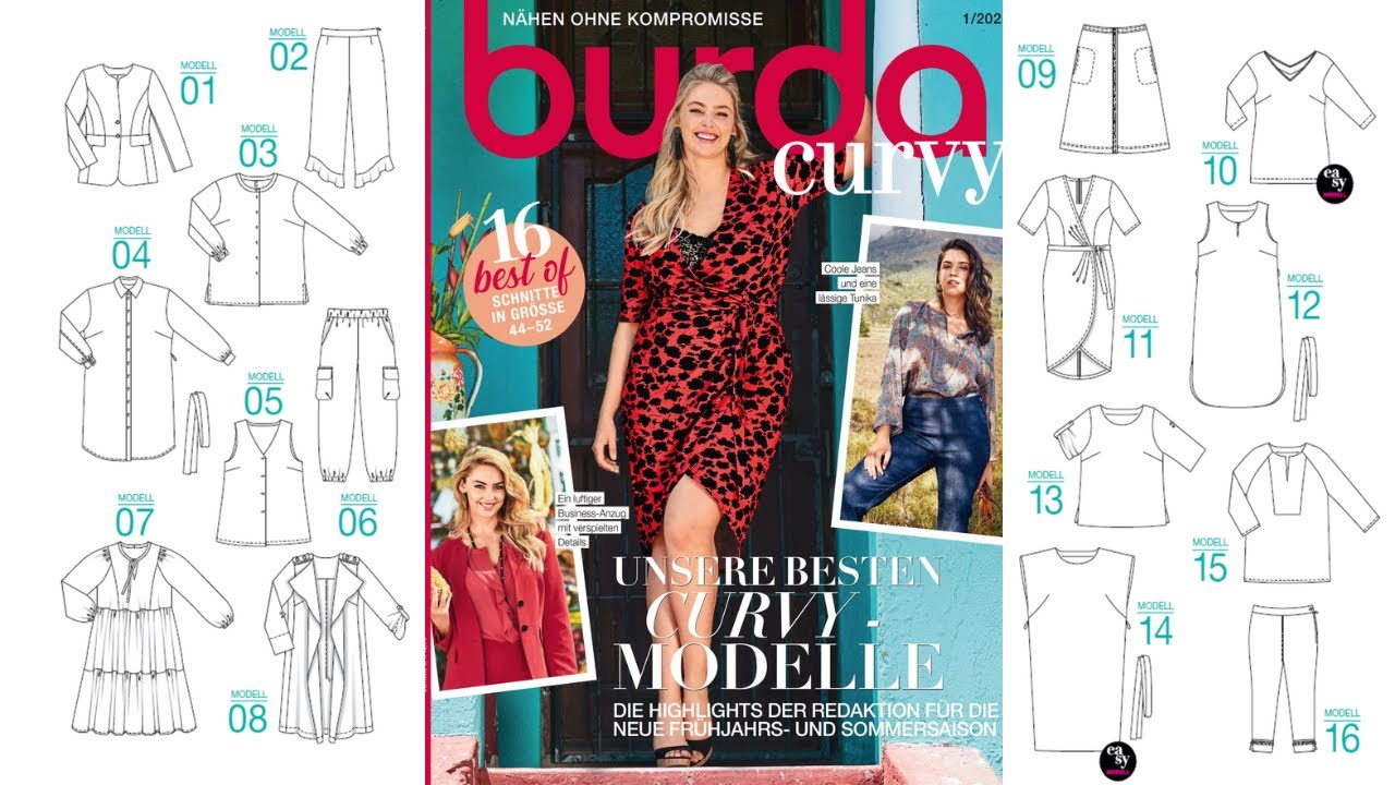 Burda Best of Curvy 1/2025 l Sewing magazine Flip Through