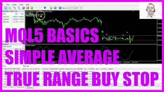 LEARN MQL5 TUTORIAL BASICS - 122 SIMPLE AVERAGE TRUE RANGE BUY STOP