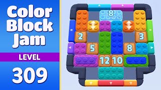 Color Block Jam Level 309 Walkthrough - HARD LEVEL! 🚧 (Step-by-Step Solution)