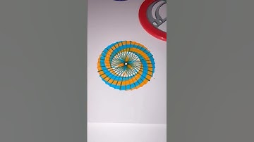 Mesmerizing Spirograph Art: Orange & Blue Design #spirograph #asmrvideos #satisfying #shorts