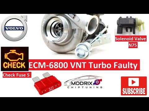 ✅ VOLVO 2.4D Turbo boost VNT Valve (ECM-6800 Fault code) problem Solved?