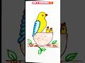 How to Draw a Bird Nest 🪺 | Easy Drawing for Kids #birdnestdrawing #nestdrawing