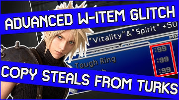 FF7 Guide - Using the W-Item glitch to copy STEALS from enemies in Final Fantasy 7!
