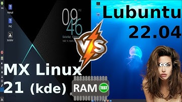 MX Linux 21 KDE vs Lubuntu 2204: RAM CPU Compare