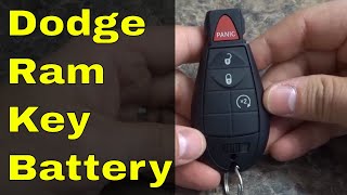 how to replace dodge ram key fob battery