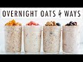 Dessert Inspired Overnight Oats with Summer Fruit | 4 Ways