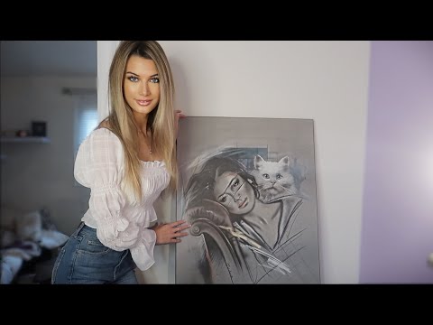 ASMR Art Gallery - Explaining The Woman & Her Cat