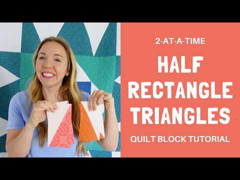 How to Make Half Rectangle Triangles (HRTs) | Easy 2-at-a-Time Method for Beginners