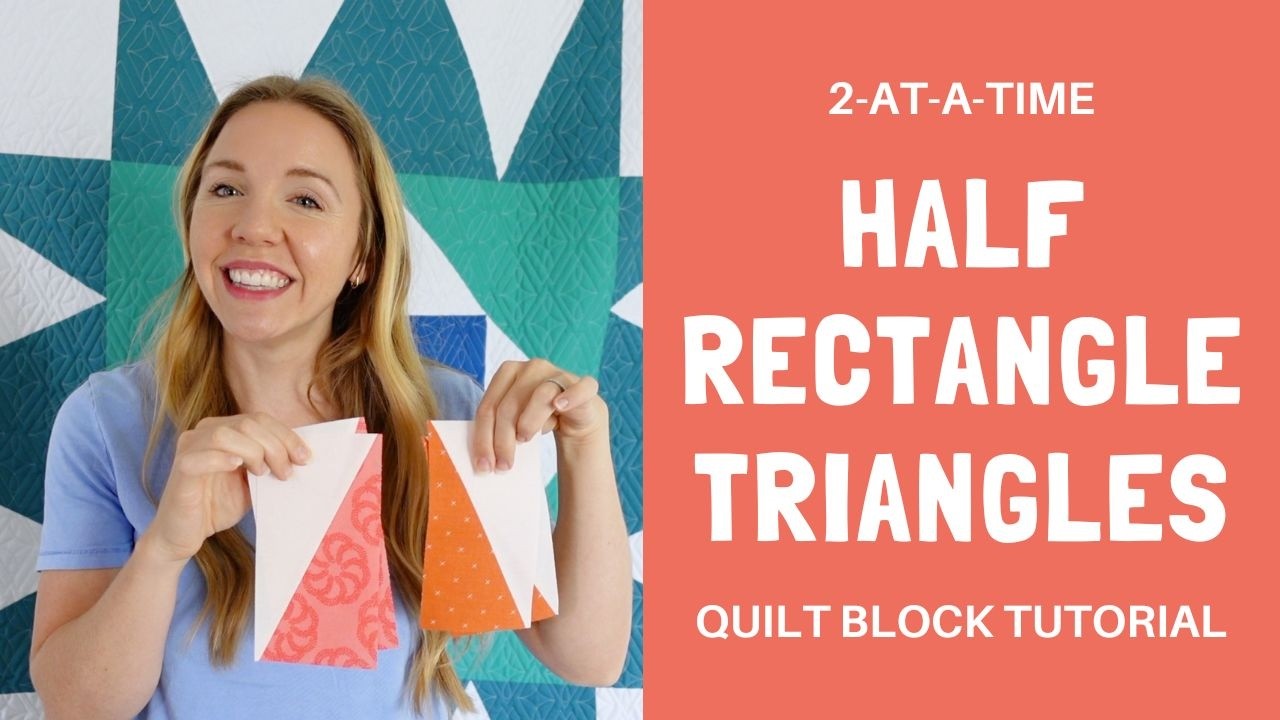How to Make Half Rectangle Triangles (HRTs) | Easy 2-at-a-Time Method ...