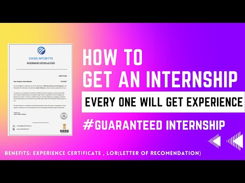 #Guaranteed Internship | How to Get an internship in first or second year