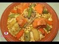 كسكس المغربي بالخضر واللحم بطريقة مبسطة وناجحة / Couscous Marocain