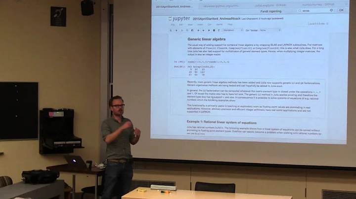 Fast and Flexible Linear Algebra in Julia  CME 510