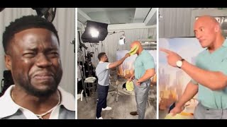 Дуэйн Джонсон и Кевин Харт играют на пощёчину Блином 😂😂 Dwayne Johnson VS Kevin Hart Challenge😂😂