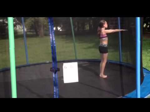 How to do a back handspring on the trampoline - YouTube