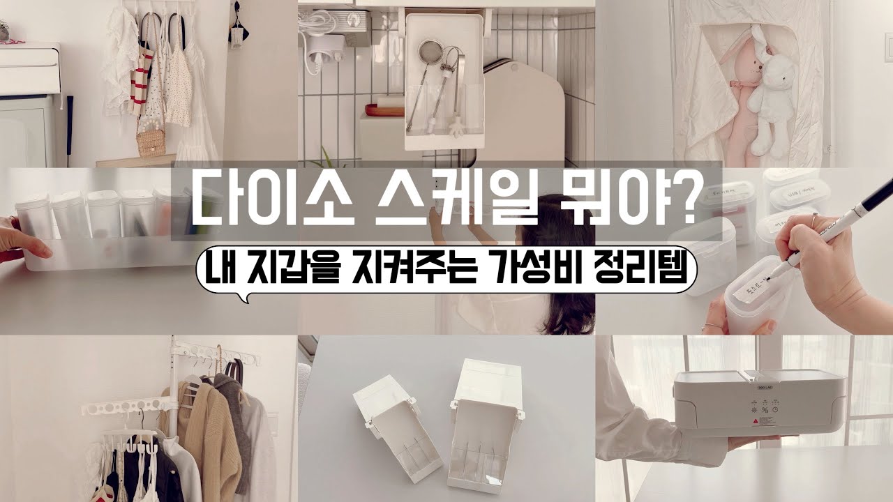 다이소! 역대급 스케일의 정리템이 나왔다! 봄맞이 집안정리! 보이면 무조건 사야할 꿀템/공간활용꿀팁/수납정리/미니멀라이프/단정한 정리정돈/갓성비 옷관리