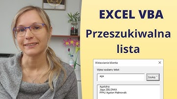 Excel VBA: Przeszukiwalna lista (formularz użytkownika)