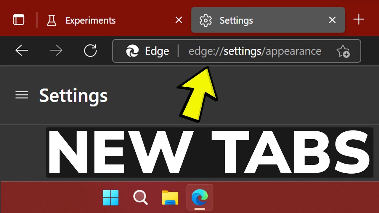 How to Enable New Tabs and Mica Effect in Edge Browser Windows 11