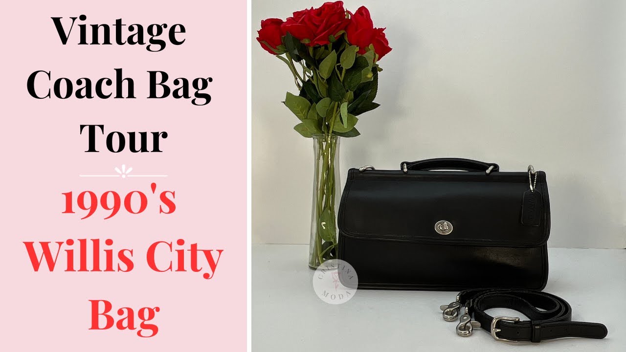Vintage Coach Bag Tour | 1990's Willis City Bag | Cristina Moda