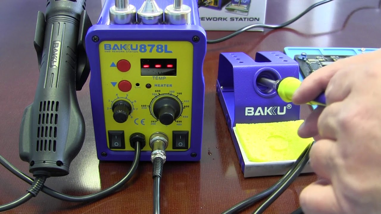 Паяльная станция BAKU BK878L Обзор/Тест - YouTube